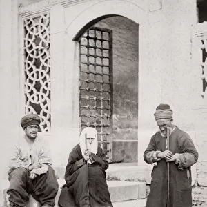 Turkish beggars, Constantinople, Istanbul, Turkey, c. 1890