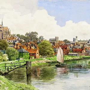 View of Arundel from the river, West Sussex