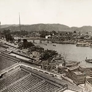 View of river at Hiroshima Japan