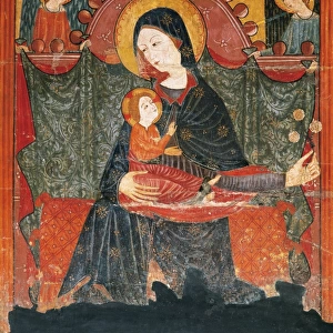 Virgin and Child. Altarpiece of Bellver de Cerdanya. Painted