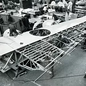 Wing under construction for Empire Flying Boat Aircraft