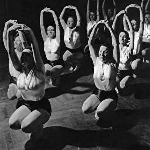 The Womens League of Health &Beauty exercise classes, 1938