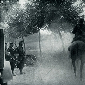 WW1 - Belgian Cavalry in action