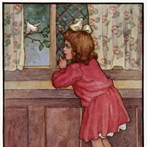 Young girl at a window