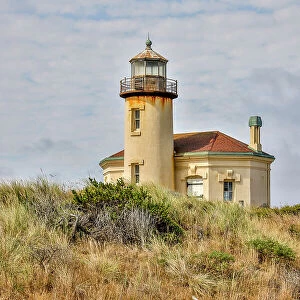 Usa, Oregon, Bandon. Coquille River Lighthouse Date: 01-08-2021
