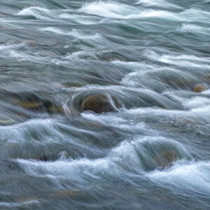 USA, Washington State, Olympic National Park. Elwha River rapids scenic. Date: 05-10-2021