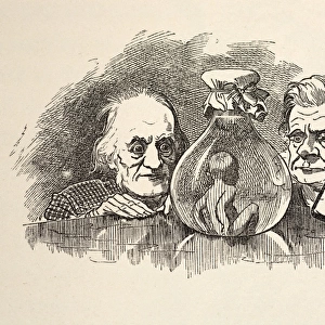 1885 Richard Owen, T. H. Huxley, waterbaby