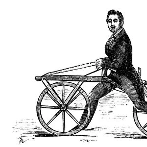 19th Century velocipede, artwork C018 / 7053