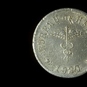Health token, philippines, 1920 C017 / 0725