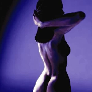 Naked woman, computer artwork