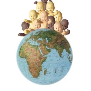 Overpopulation, conceptual image