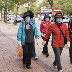 People in face masks, Daejeon, Korea