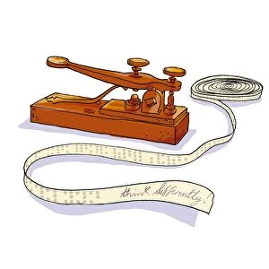 Telephone-telegraph invention, artwork