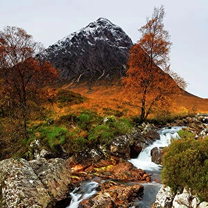Buachaille Etive Mor in autumn, Highlands, Scotland, United Kingdom, Europe