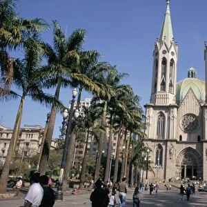City cathedral, Sao Paulo, Brazil, South America