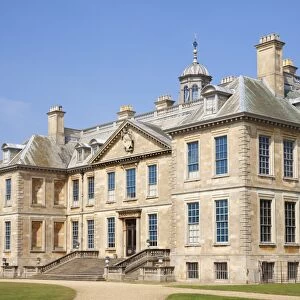 Front facade of Belton House, a country house built by the Brownlow family near Grantham
