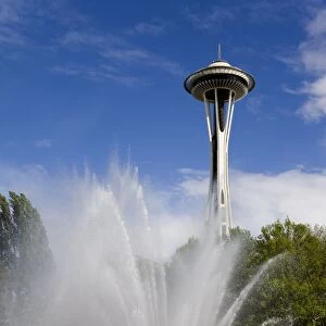 International Fountain and Space Needle at the Seattle Center, Seattle
