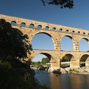 Pont du Guard, remains of Roman aqueduct dating from 1AD, UNESCO World Heritage Site