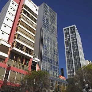 Skyscrapers along Avenida 16 de Julio (El Prado), La Paz, Bolivia, South America
