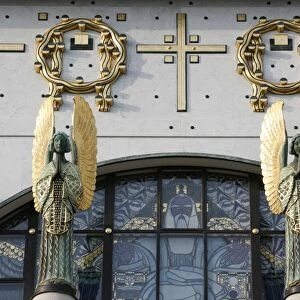 Am Steinhof church angels designed by Othmar Schimtowitz, Vienna, Austria, Europe