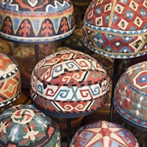 Traditional Turkish hats, Cavalry Bazaar, Istanbul, Turkey, Europe