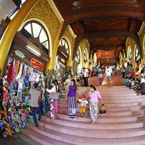 Entrance of the Shwedagon Pagoda, Yangon, Myanmar
