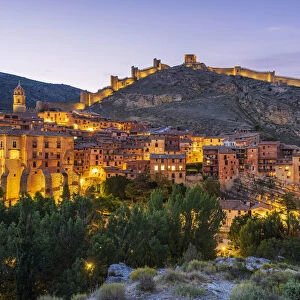 Albarracin with its ancient walls, Aragon, Spain
