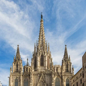 The Cathedral of the Holy Cross and Saint Eulalia, Barcelona, Catalonia, Spain