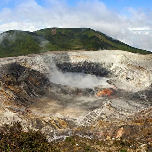 Central America, Costa Rica, Poas volcano - an active 2, 708-metre (8, 885 ft) stratovolcano