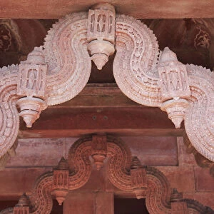 Details of carving at the Astrologers Kiosk, Fatehpur Sikri (UNESCO World Heritage