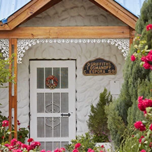 The entrance of a house in the Welsh town of Gaiman, Chubut, Patagonia, Argentina. Gaiman is a cultural and demographic centre of the main region of the Welsh settlement in Argentina