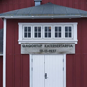 Greenland, Qaqortoq, entrance to village hall