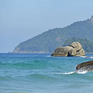 Panorama at Lopes Mendes beach, Ilha Grande, Rio de Janeiro, Brazil, South America