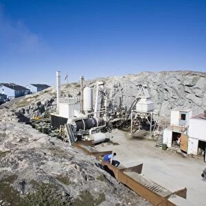 A small scale quarry in ilulissat on greenland