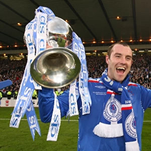 Rangers Kris Boyd: Triumphantly Lifting the CIS League Cup (2008) - Rangers Victory over Dundee United at Hampden Park