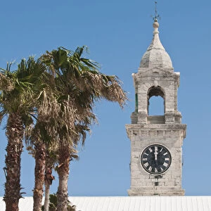 Bermuda. Clock Tower (mall) at the Royal Naval Dockyard