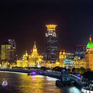 Bund, Shanghai, China. One of the most famous places in Shanghai and China