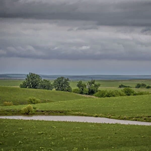 Cloudy day in the Flint Hills of Kansas