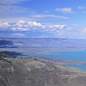 Lago Lago San Martin, Patagonia, Argentina, towards the patagonian steppe... America
