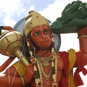 Mauritius, Ganga Talao, Grand Bassin. Hindu God Hanuman, also known as the Monkey King
