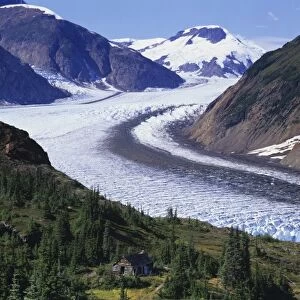 Miners Cabin next to Salmon Glacier, near Hyder, Alaska, and Stewart, British