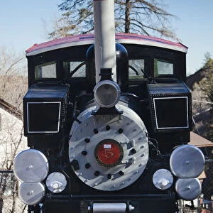 USA, Colorado, Manitou Springs, Pikes Peak Cog Railway, locomotive