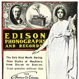 Edison phonography ad, 1901