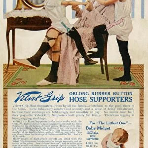Garter advertisement, early 1900s