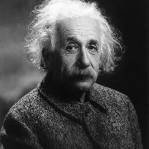 ALBERT EINSTEIN (1879-1955). American (German-born) theoretical physicist. Photograph