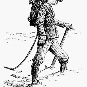 ALPINE MOUNTAINEERING. Wood engraving, 1871, by Edward Whymper