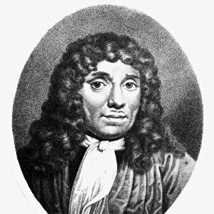 ANTON VAN LEEUWENHOEK (1632-1723). Dutch naturalist. Stipple engraving, English, c1800