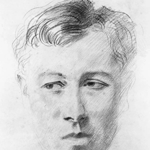 ARTHUR A. R. FIRBANK (1886-1925). Arthur Annesley Ronald Firbank. English author. Pencil drawing by Augustus John