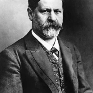 Austrian neurologist and founder of psychoanalysis. Photograph, c1907