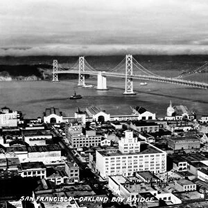 CALIFORNIA: BAY BRIDGE. San Francisco-Oakland Bay Bridge